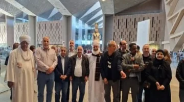 زيارة أعضاء المجلس التنفيذي لمنظمة الألكسو تعزز التعاون الثقافي في المتحف المصري الكبير 1